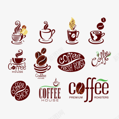 英文咖啡图标图标