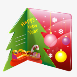 圣诞节贺卡设计新一年卡圣诞节plasticnewyearicons图标高清图片