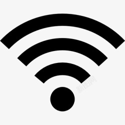 WiFi强度无线网络中信号的符号图标高清图片