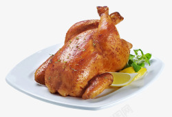 感恩节美食烤鸡高清图片