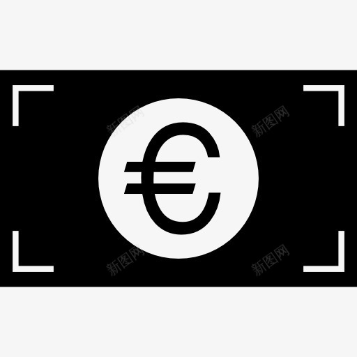 欧元现金图标png_新图网 https://ixintu.com 交流 商务 外汇 货币 钱 银行