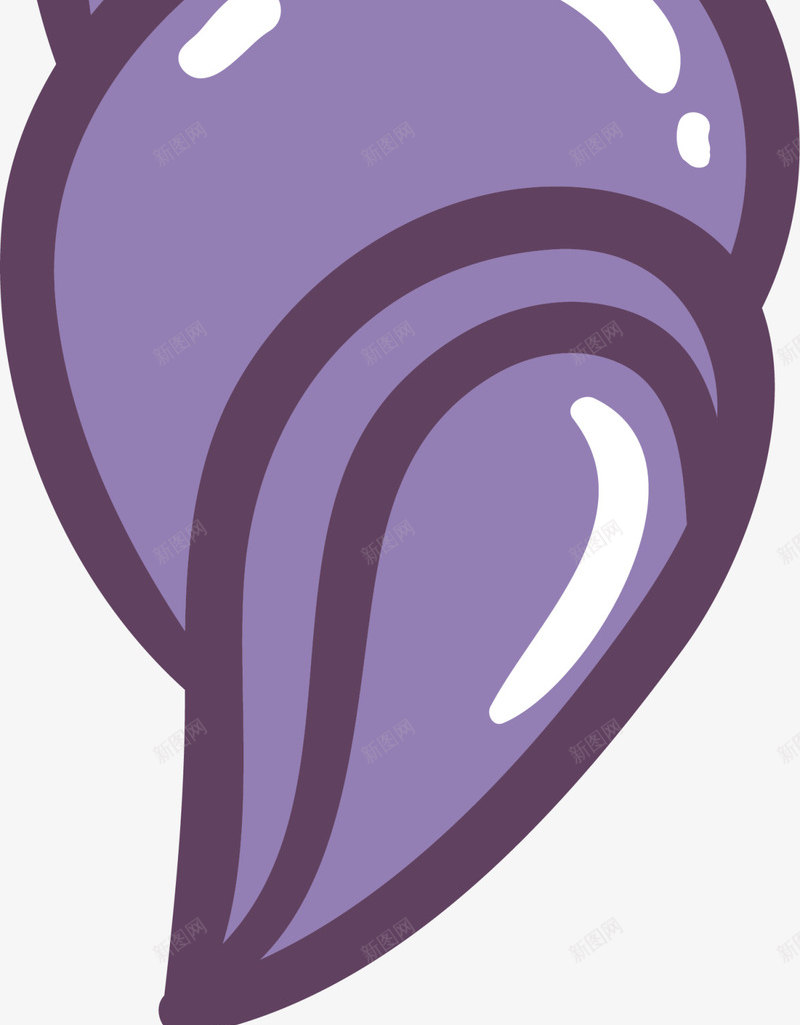 紫色闪耀卡通海螺png免抠素材_新图网 https://ixintu.com 6月8号 世界海洋日 卡通海螺 大海 紫色海螺 自然