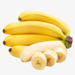 水彩香蕉水果新鲜香蕉水果高清图片