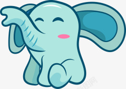 开心小象可爱开心的小象高清图片