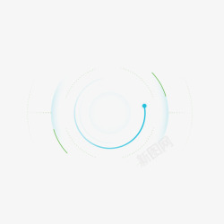 蓝色圆科技圆圈高清图片