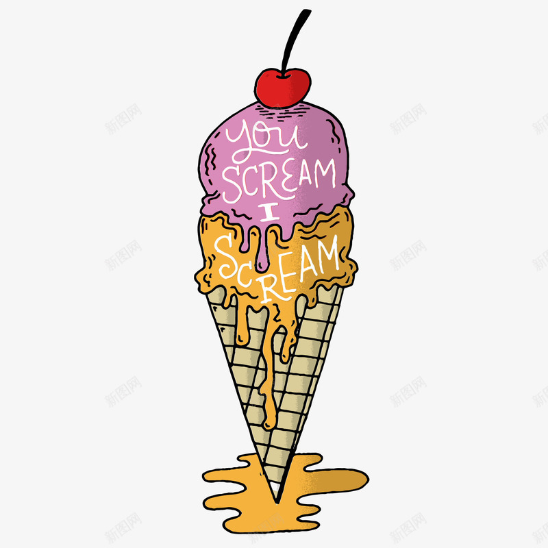 手绘涂鸦冰淇凌图标png_新图网 https://ixintu.com 冰棒 冰淇凌 手绘冰淇凌 手绘雪糕 手绘食物 矢量雪糕 美食 雪糕 雪糕图标 食物