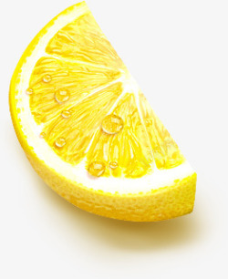 水珠柠檬素材