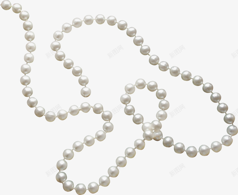 白色珍珠项链png免抠素材_新图网 https://ixintu.com 珍珠 珠宝 配饰 项链
