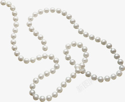 白色珍珠项链素材