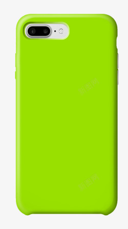 立体装饰手机绿色立体智能手机背面高清图片