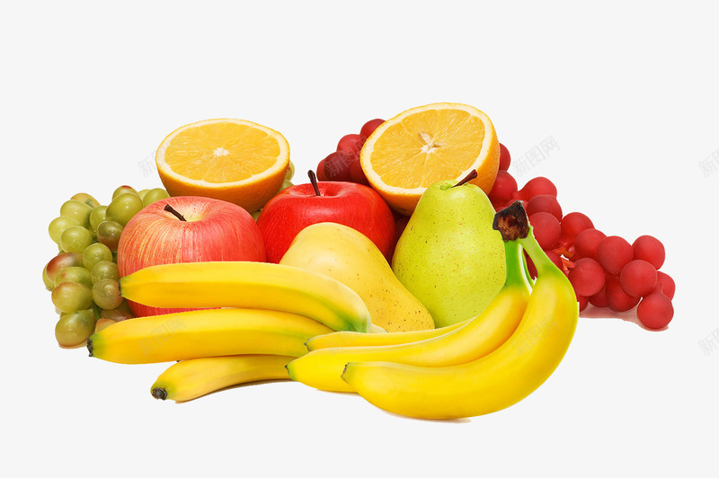 一堆水果png免抠素材_新图网 https://ixintu.com 一堆水果 新鲜 果子 梨子 水果合集 甜橙 苹果 葡萄 香蕉