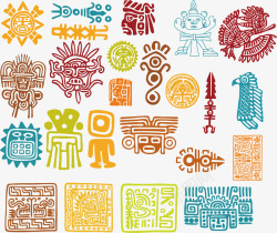 古文明古代玛雅装饰图腾高清图片