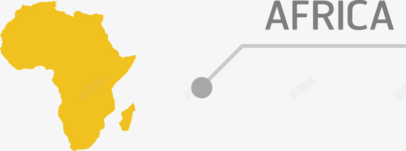 创意黄色非洲数据分布图png免抠素材_新图网 https://ixintu.com 分布 数据 非洲 黄色