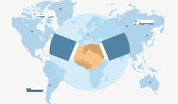 国际商务国际贸易商务合作矢量图高清图片