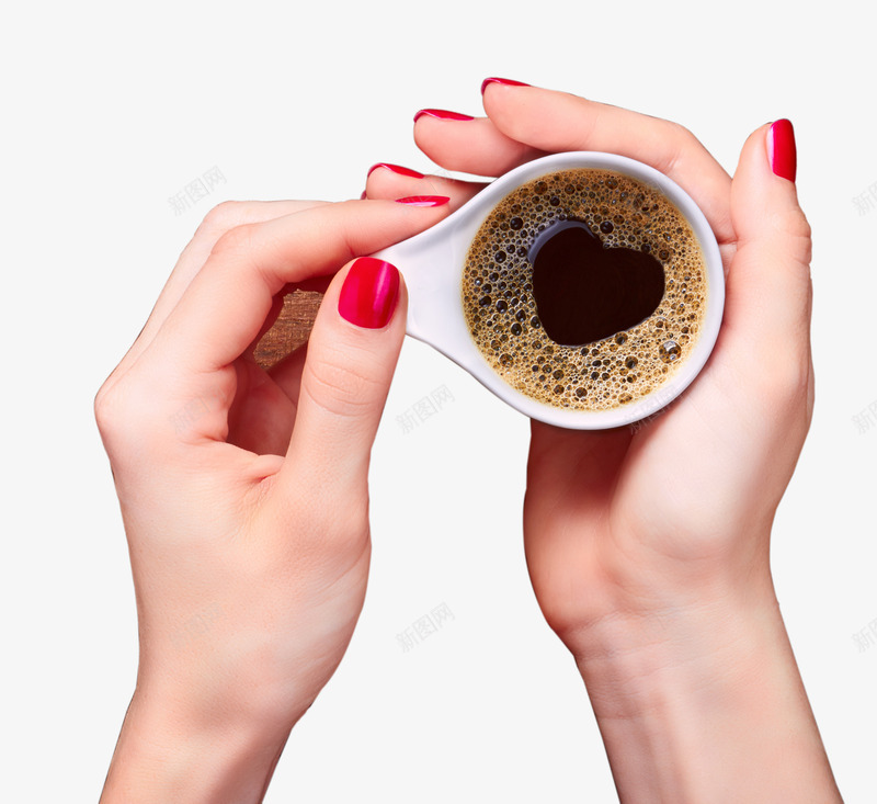 创意手拿咖啡杯png免抠素材_新图网 https://ixintu.com 创意手拿咖啡杯 爱心 饮品