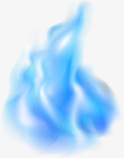 蓝色火焰PNG蓝色清新燃烧火焰高清图片