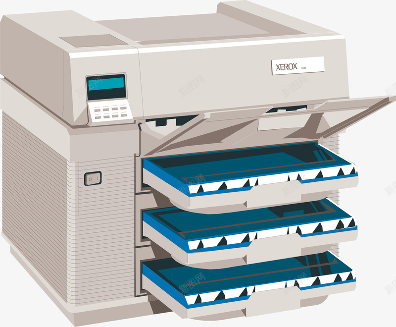 办公用品打印机图png免抠素材_新图网 https://ixintu.com 办公用具 办公用品 商务办公用具 学习工具 打印机 文化用品 条形打印机 条码打印机 生复印机 矢量办公用具 矢量文具 精致办公用具 线条 设计图