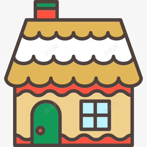 房子图标png_新图网 https://ixintu.com 冬天 圣诞节 建筑 房子 甜点 甜蜜 糖果