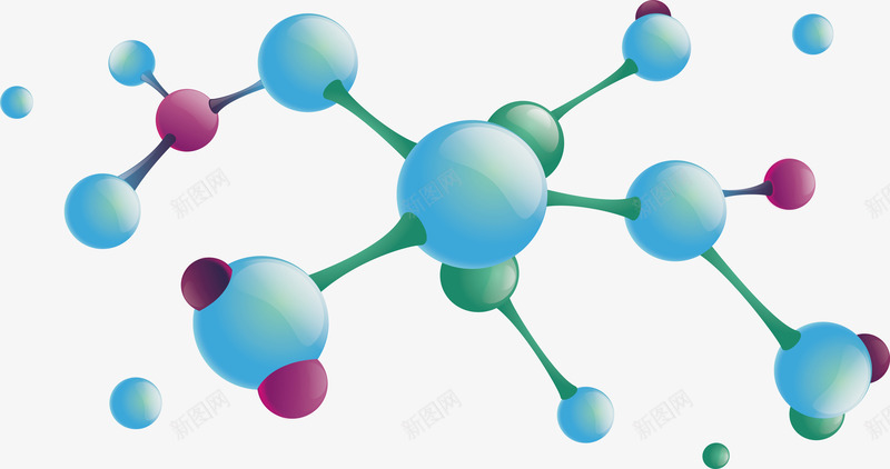 绿色生物分子结构矢量图ai免抠素材_新图网 https://ixintu.com 分子 分子元素 分子示意图 分子结构 生物分子 矢量png 矢量图 绿色分子 绿色结构