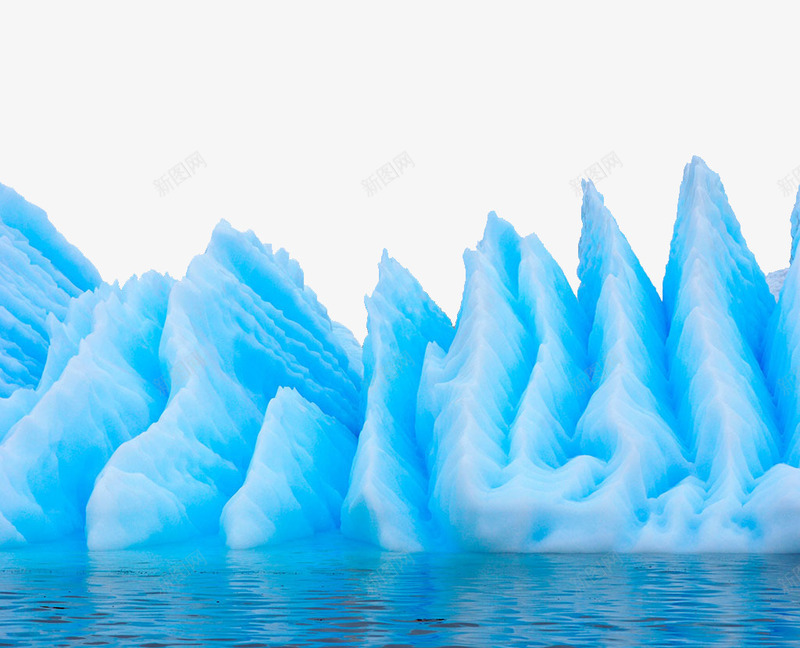 极地冰川png免抠素材_新图网 https://ixintu.com 冬天 冰山 冰川 寒冷 极地 海洋 蓝色