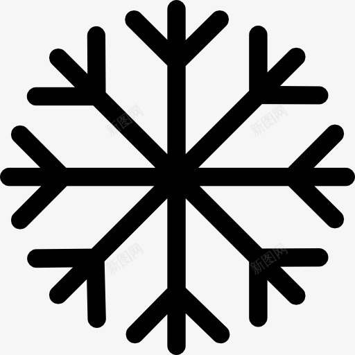 Snowflake图标png_新图网 https://ixintu.com frost 冬天 天气 寒冷 雪