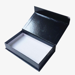 领带包装盒高档黑色礼品盒高清图片