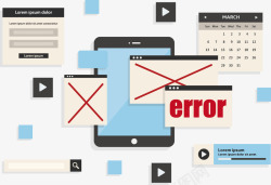 移动端表单页面网页出错高清图片