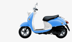 蓝色摩托车蓝色小绵羊摩托车高清图片