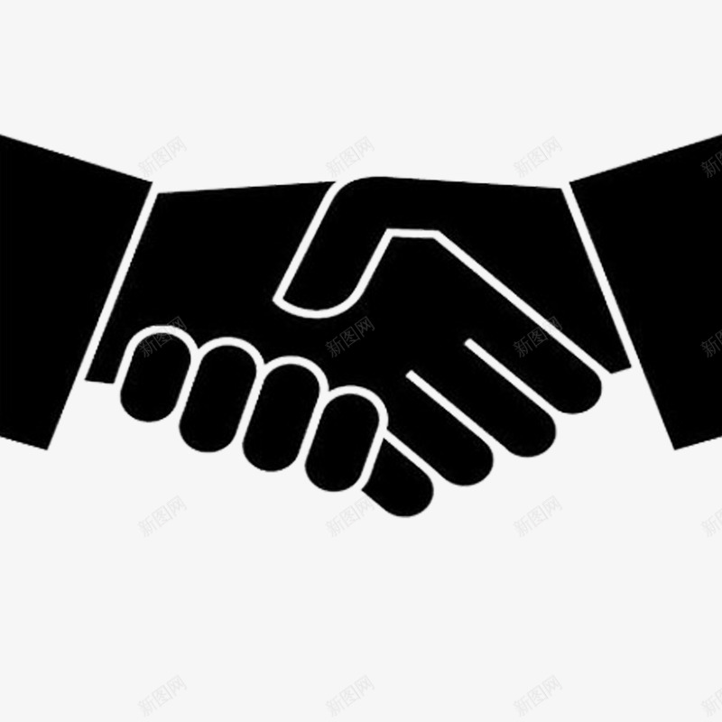 企业合作LOGO握手图标png_新图网 https://ixintu.com 企业 企业标识 共同富裕 合作LOGO 合作logo 大气 握手 握手言和 标志标识 简约 黑色
