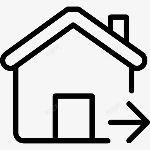 房子图标png_新图网 https://ixintu.com SEO和网络 多媒体选项 建筑 房地产 房子 网站 网页
