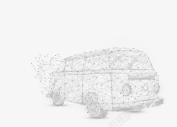 汽车智能易拉宝汽车高科技点线面线条高清图片