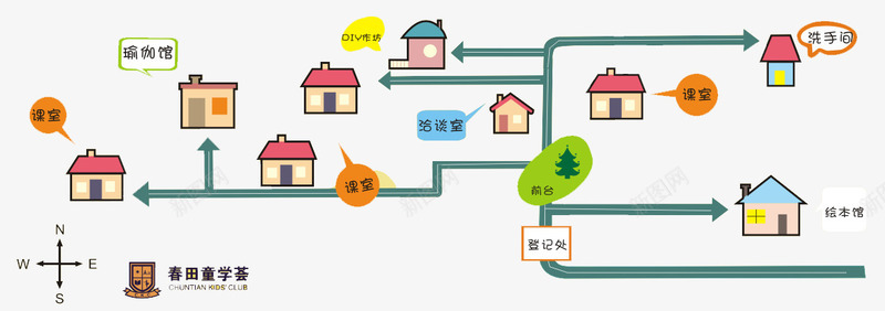 圣诞节流程路线图psd免抠素材_新图网 https://ixintu.com 卡通路线图 圣诞节 圣诞节流程 广告设计 手绘路线图 线路图 设计