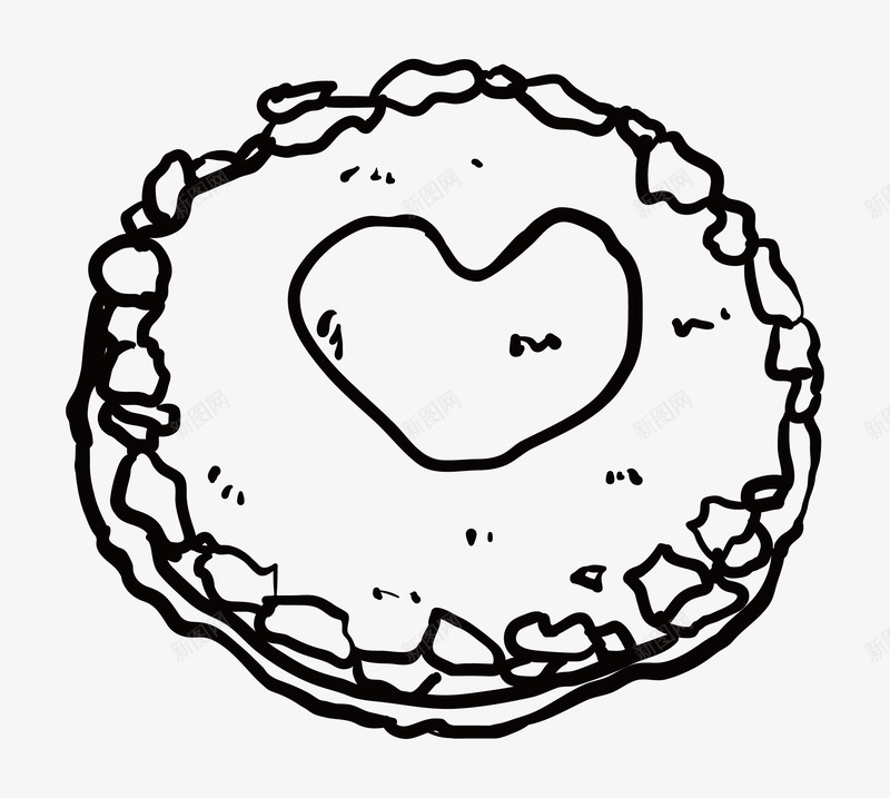 手绘爱心蛋糕png免抠素材_新图网 https://ixintu.com EPS 手绘 插图 爱心 甜品 甜点 蛋糕 蛋糕简笔画