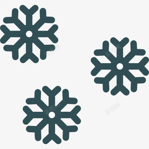 雪图标png_新图网 https://ixintu.com 冬天 天气 寒冷 自然 雪 雪花