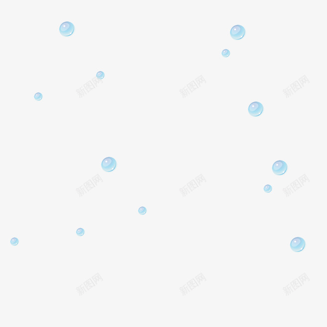 一个个气泡蓝色泡泡png免抠素材_新图网 https://ixintu.com 一个个 气泡 泡泡 蓝色