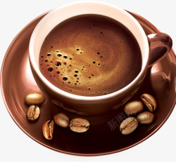 咖啡豆咖啡杯素材