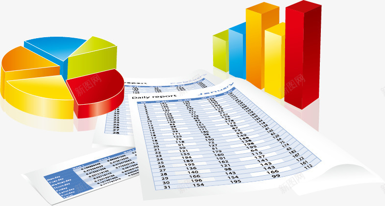 统计数据表单png免抠素材_新图网 https://ixintu.com 统计数据表单圆饼纸张分析矢量
