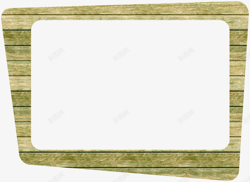 绿色漂亮木板方框png免抠素材_新图网 https://ixintu.com 方框 木板 漂亮木板方框 绿色木板方框