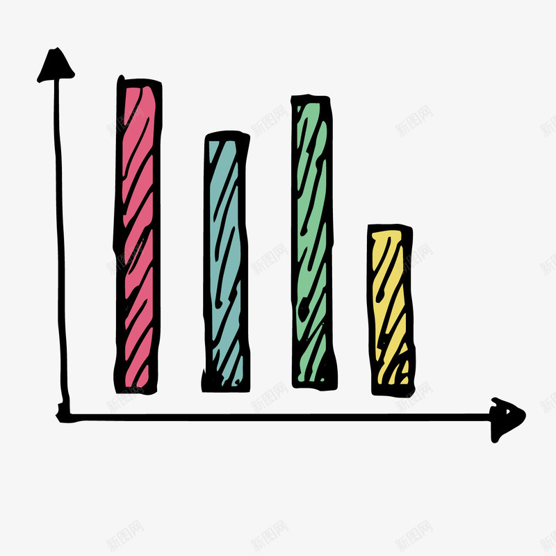 手绘柱形数据矢量图ai免抠素材_新图网 https://ixintu.com 分析 手绘 柱形 素材 矢量图