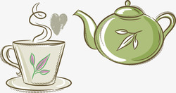红茶叶红茶茶叶铁观音茶叶矢量图高清图片