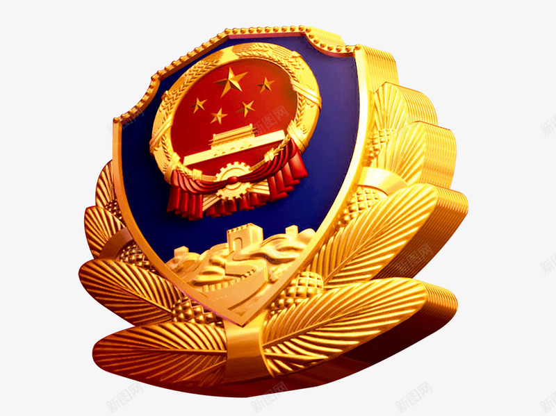 警徽图标png_新图网 https://ixintu.com logo 标志 警察 警徽