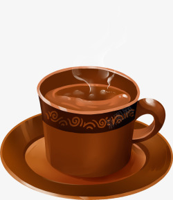 咖啡色的咖啡杯素材
