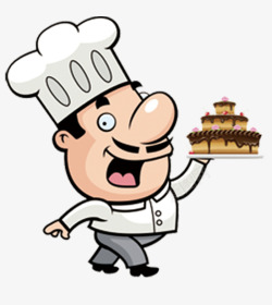 矢量糕点师PNG厨师高清图片