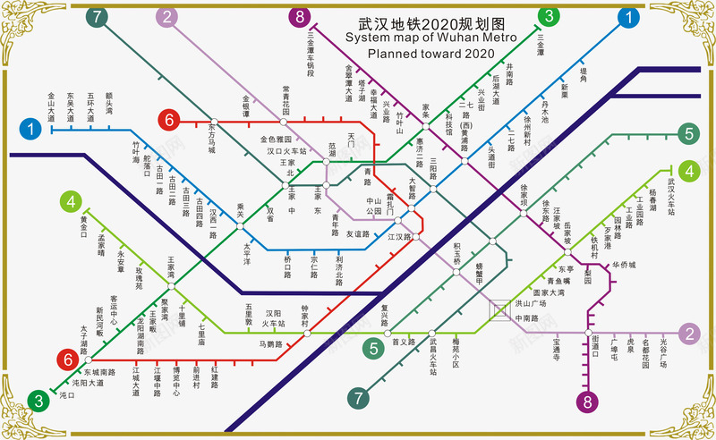 武汉地铁2020规划图png免抠素材_新图网 https://ixintu.com 区位规划 地铁2020规划图 地铁规划图 武汉 武汉地铁2020规划图 矢量武汉地铁2020规划图
