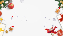 彩带挂饰圣诞快乐背景元素高清图片