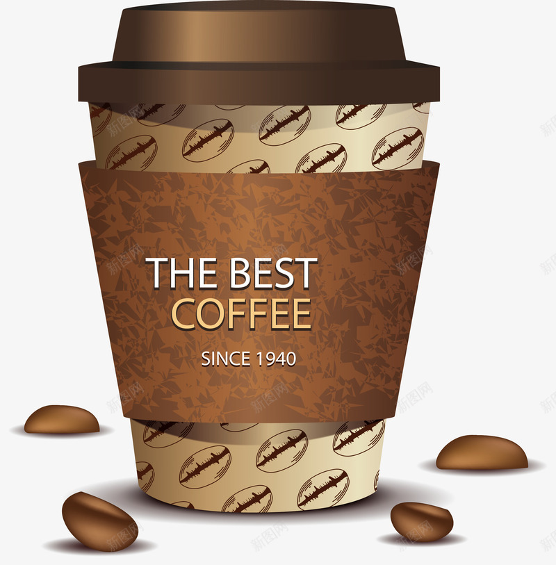 咖啡豆花纹外带咖啡杯矢量图ai免抠素材_新图网 https://ixintu.com 咖啡 咖啡杯 咖啡豆 外带咖啡 热咖啡 矢量png 矢量图