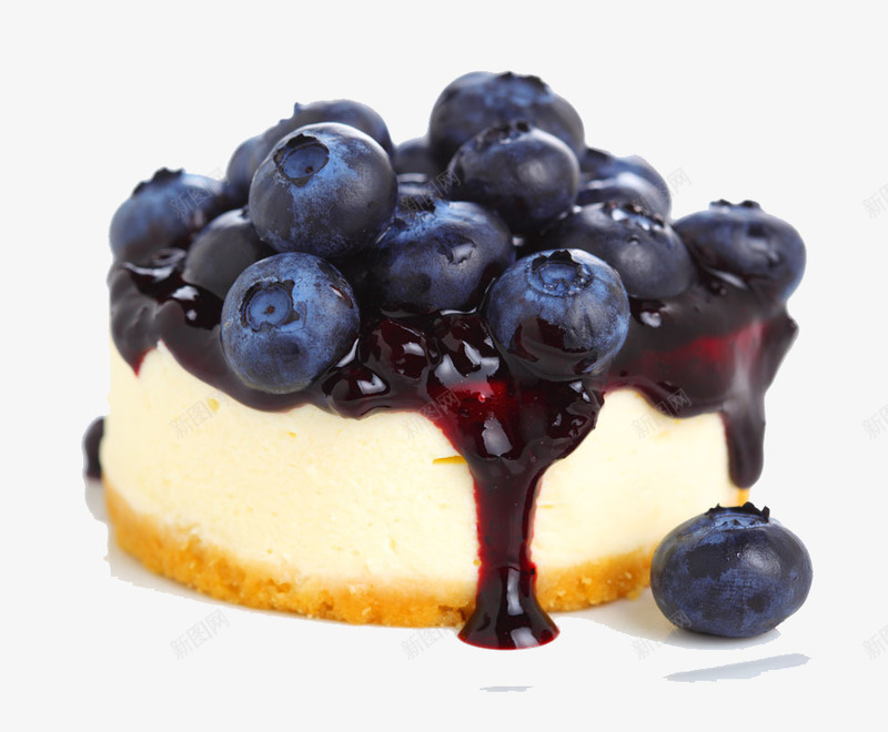 蓝莓起士蛋糕png免抠素材_新图网 https://ixintu.com 甜点 蓝莓 蛋糕 起司