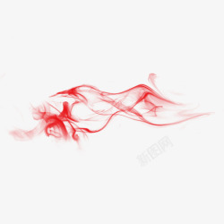 烟透明红色烟雾效果3高清图片