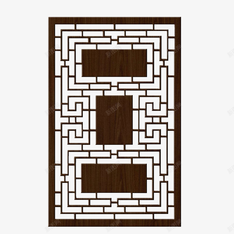 长方形镂空木雕图标png_新图网 https://ixintu.com 精致 美观 镂空木雕 长方形