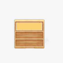 木质板方框边框页面展示元素素材